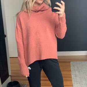 Pink turtle neck women’s sweater